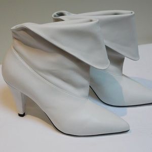 NWT Givenchy White Fold over Ankle Boots - White
